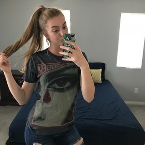 medium obey short sleeve graphic tee skater